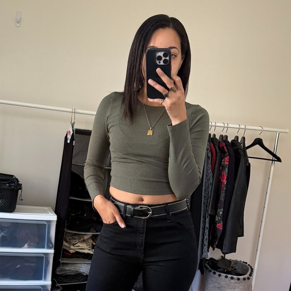 Bozzolo Long Sleeve Crop Top